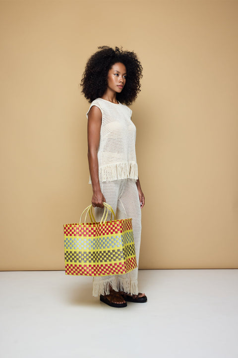 State Of Georgia I THE ERIKA KNITTED TOP - SOFT LATTE CREAM