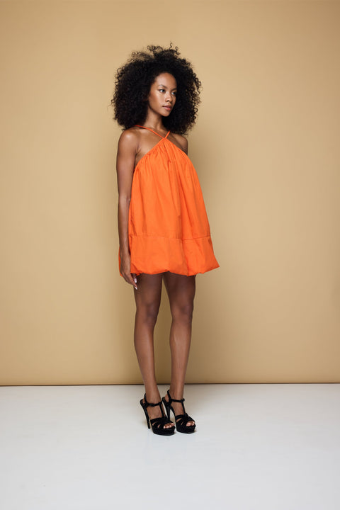 State Of Georgia I FLOATE BALLOON DRESS - BLOOD ORANGE