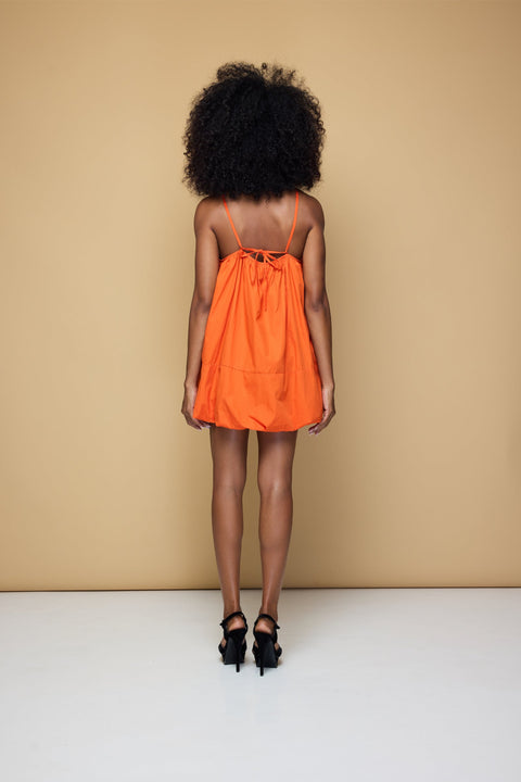 State Of Georgia I FLOATE BALLOON DRESS - BLOOD ORANGE