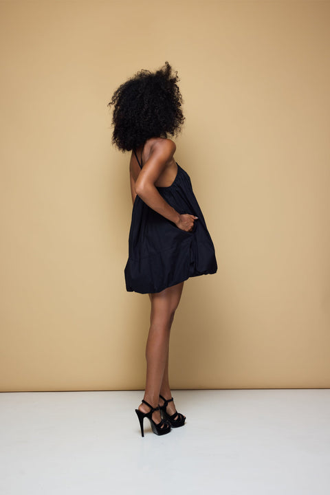 State Of Georgia I FLOATE BALLOON DRESS - NOIR