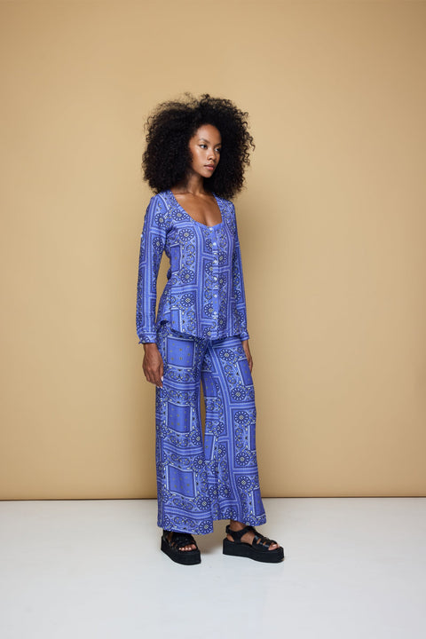 State Of Georgia I BOARDWALK PANTS 2.0 - BANDANA STATE PRINT/ BLUE