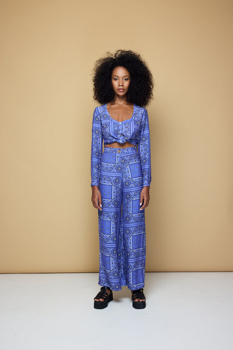 State Of Georgia I BOARDWALK PANTS 2.0 - BANDANA STATE PRINT/ BLUE