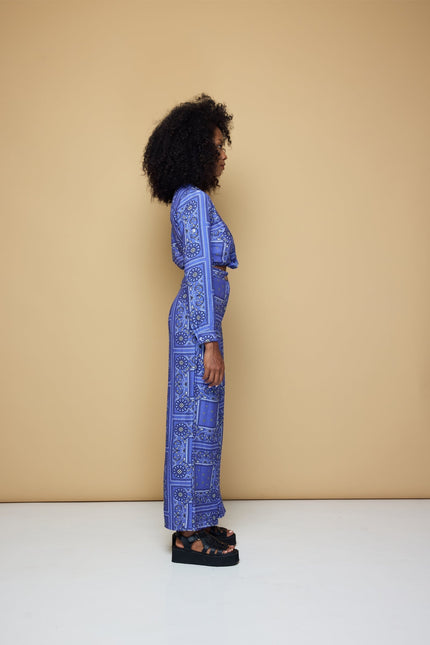 State Of Georgia I BOARDWALK PANTS 2.0 - BANDANA STATE PRINT/ BLUE