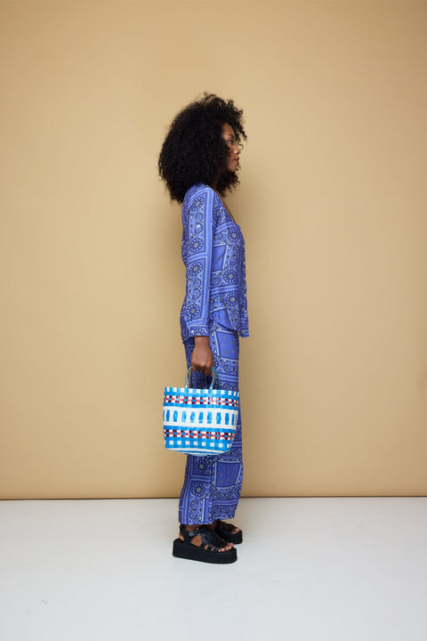 State Of Georgia I BOARDWALK PANTS 2.0 - BANDANA STATE PRINT/ BLUE