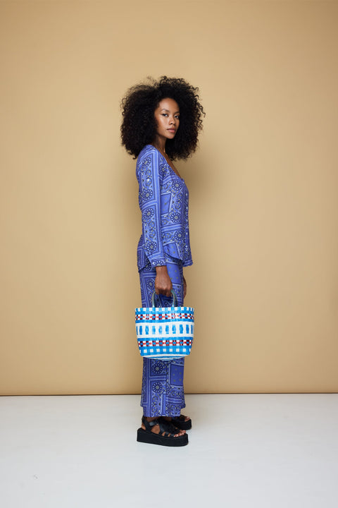 State Of Georgia I BOARDWALK PANTS 2.0 - BANDANA STATE PRINT/ BLUE