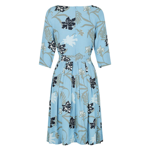 Violet Fish I Stormy Weather Dress - Blue Dreams