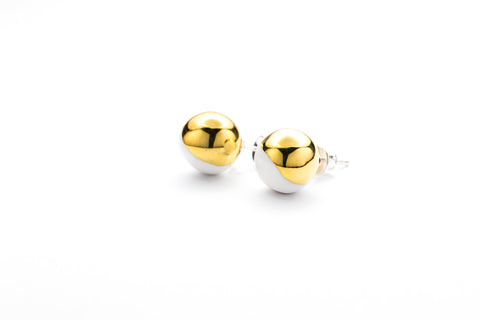 CJ·314 | Bubble Studs white & gold