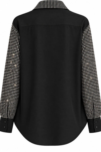 Swarovski Crystal Pyjama Set – Black