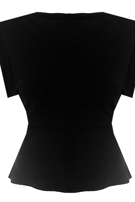 Shoulder top - black