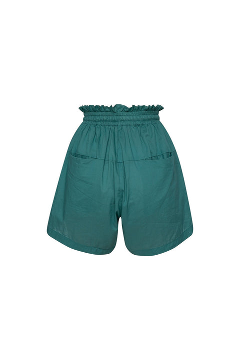State Of Georgia I THE PAPERBAG DRAWSTING COTTON SHORT - DUSTY GREEN