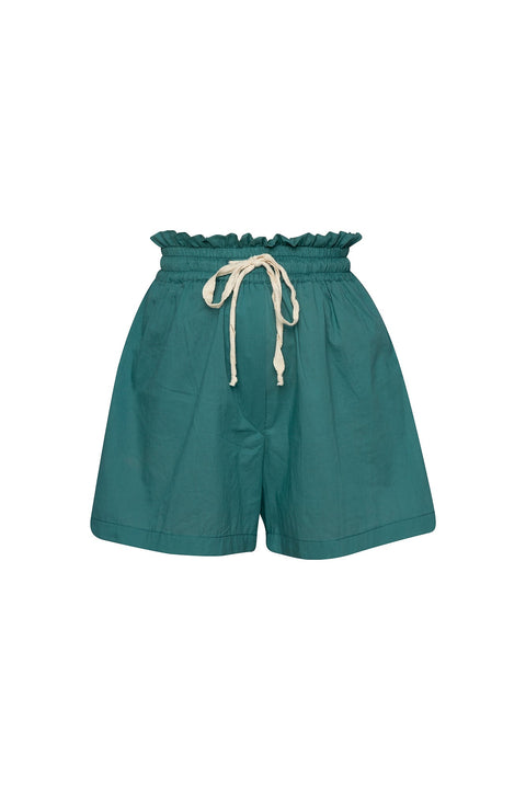 State Of Georgia I THE PAPERBAG DRAWSTING COTTON SHORT - DUSTY GREEN