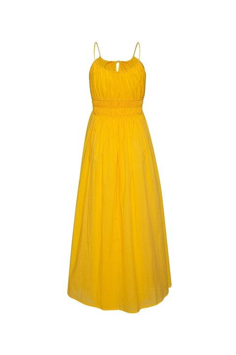 State Of Georgia I THE SUNRISE ELASTIC DRESS - ORANGE