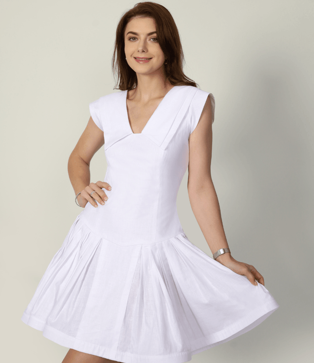 TIFFANY DRESS WHITE - mudafashions