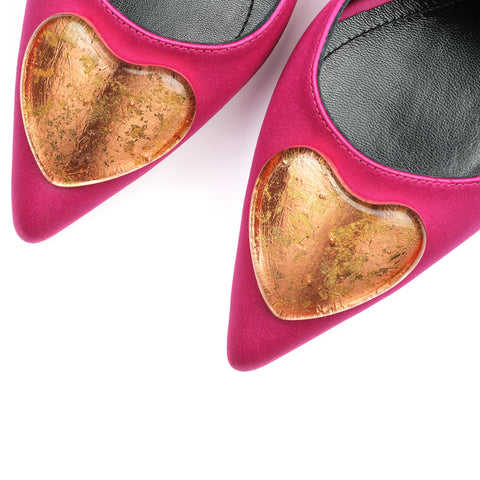 The Mad Shoes | Mad in Love Fuchsia w 24k gold accessories