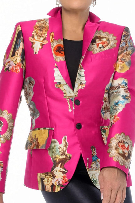 Tailored Blazer - Sicily Hot Pink