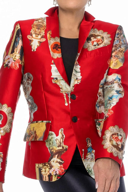 Tailored Blazer - Sicily Red