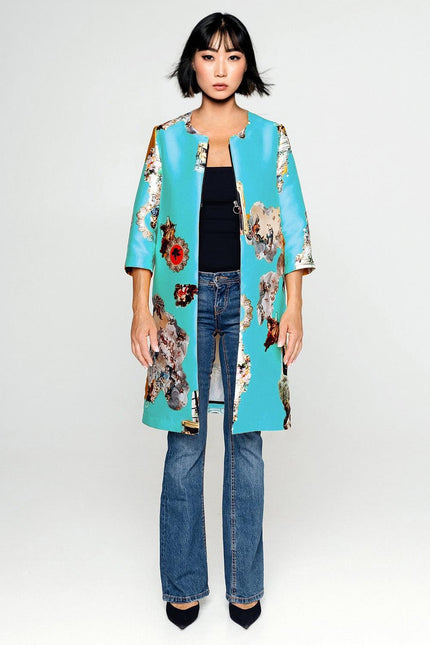Tailored Coat - Sicily Light Blue