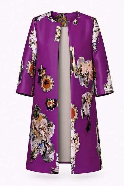 Tailored Coat - Sicily Purple