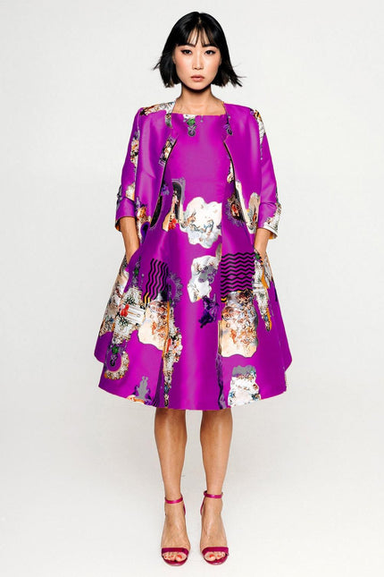 Tailored Coat - Sicily Purple
