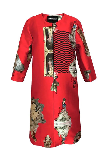 Tailored Coat - Sicily Red
