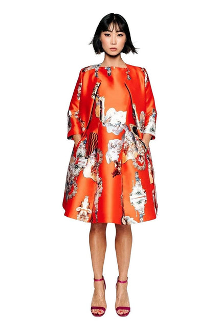 Tailored Coat - Sicily Red