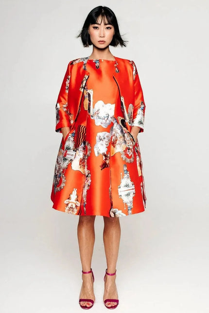 Tailored Coat - Sicily Red