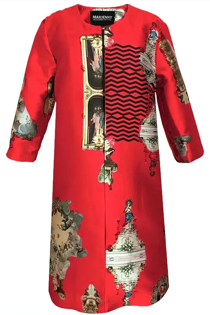 Tailored Coat - Sicily Red