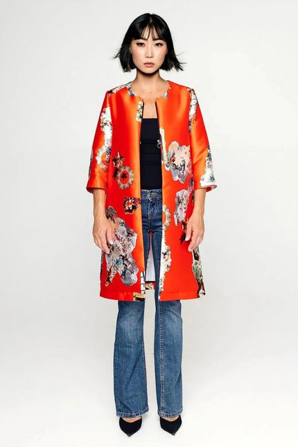 Tailored Coat - Sicily Red
