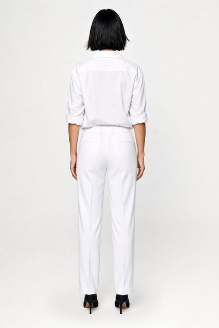 Tailored Suit Trousers – Pure White