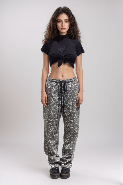 MySimplicated | Straight Trousers Ribbed Fabric Pattern
