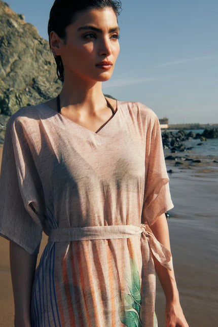 The Breeze Long Kaftan With Side Slits
