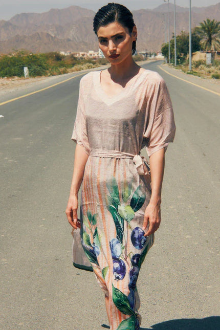 The Breeze Long Kaftan With Side Slits