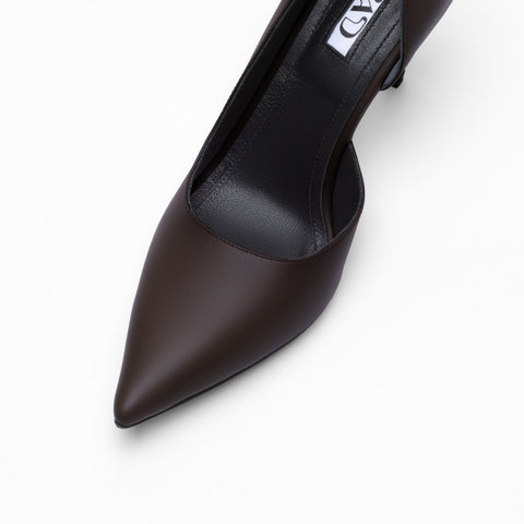 The Mad Shoes | The Not so Mad 7cm in Chocolate Leather