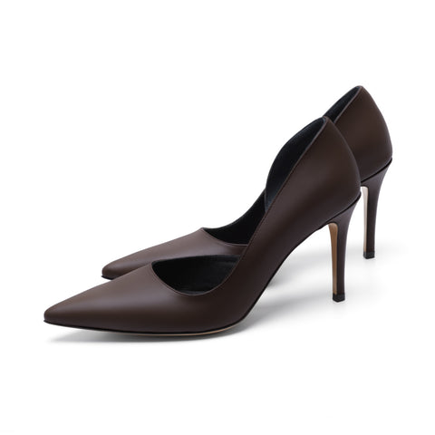 The Mad Shoes | The Not so Mad 7cm in Chocolate Leather