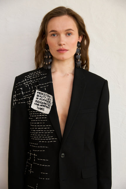 Moment 12. Upcycled Jacket with Hand-Made Embroidery