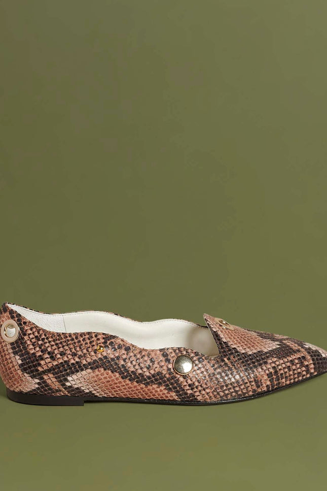 O2 Monde | Tiza Flats cuoio snake