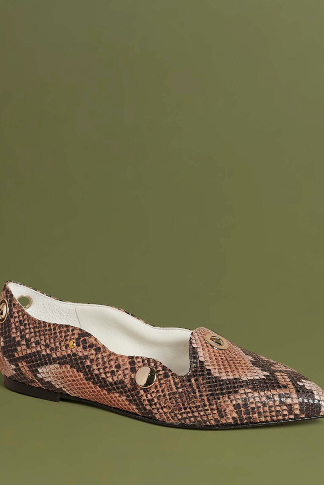 O2 Monde | Tiza Flats cuoio snake