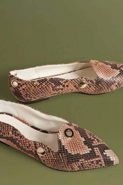 O2 Monde | Tiza Flats cuoio snake