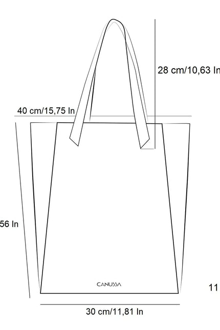 Canussa | Torba tote The Basic kamienna