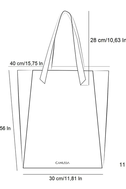 Canussa | Torba tote The Basic trzykolorowa