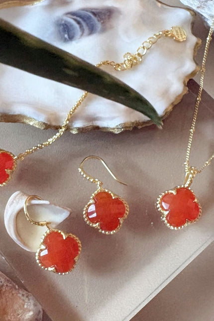 Giselle Vale | Tyche Gemstone Earrings Carnelian