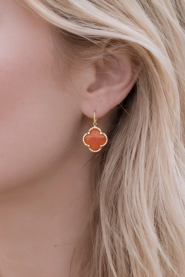 Giselle Vale | Tyche Gemstone Earrings Carnelian