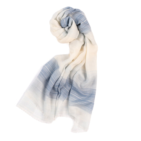 Bel Cashmere | Fular fino de cashmere en colores azul