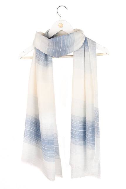 Bel Cashmere | Fular fino de cashmere en colores azul