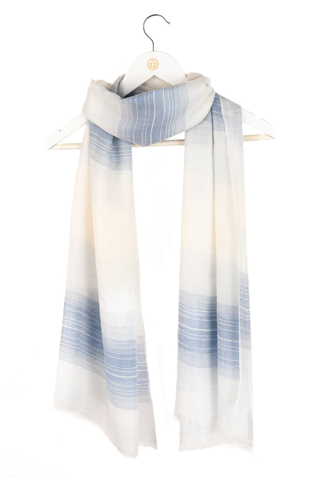 Bel Cashmere | Fular fino de cashmere en colores azul