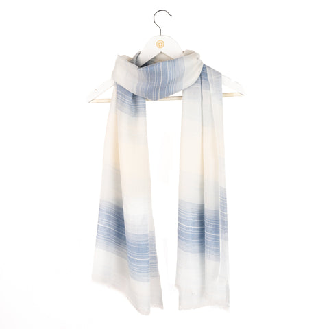 Bel Cashmere | Fular fino de cashmere en colores azul