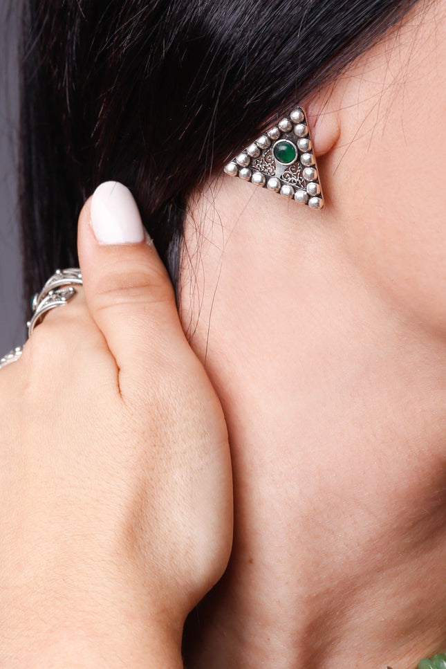 Yelli Jewels | Jade Fibula Studs