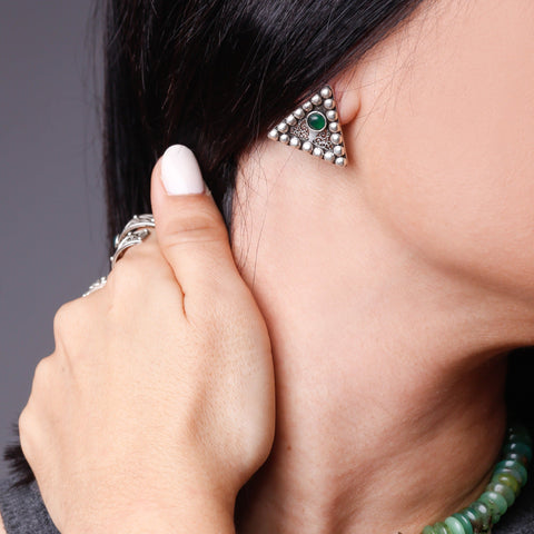Yelli Jewels | Jade Fibula Studs