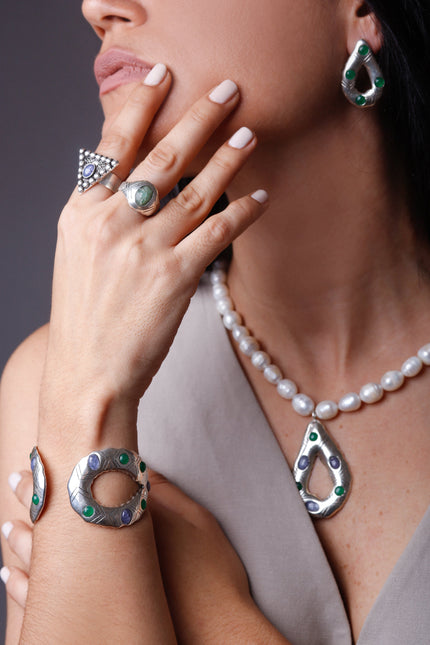 Yelli Jewels | Mint Teardrops Drop earrings