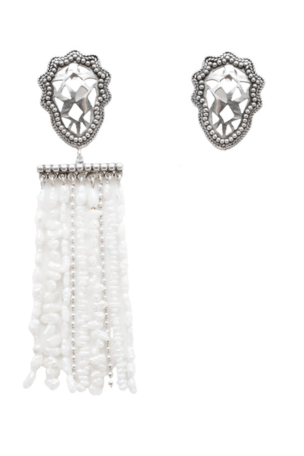Yelli Jewels | Asymetrical Teardrop Waterfall Drop earrings